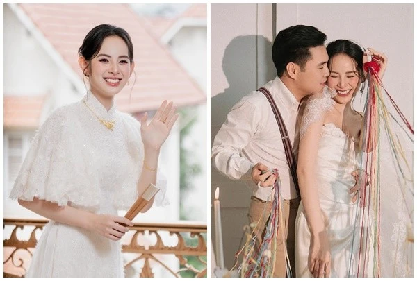 Người mẫu Hương Liên đẹp rạng ngời trong ngày trọng đại