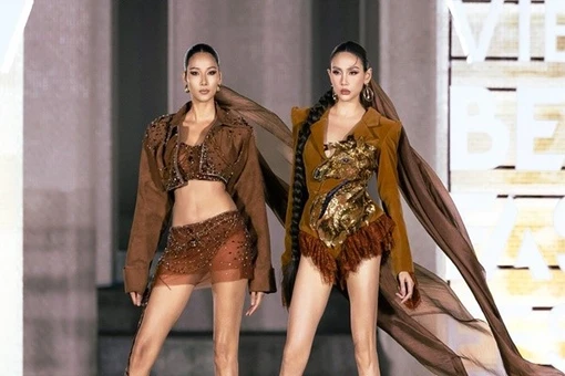 Á hậu Hoàng Thùy hết lời khen ngợi siêu mẫu Võ Hoàng Yến