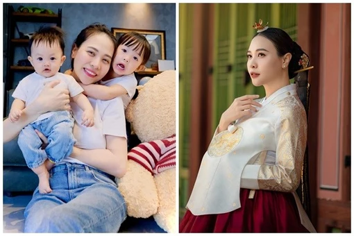 Nhan sắc mặn mà theo thời gian của Đàm Thu Trang sau khi làm mẹ