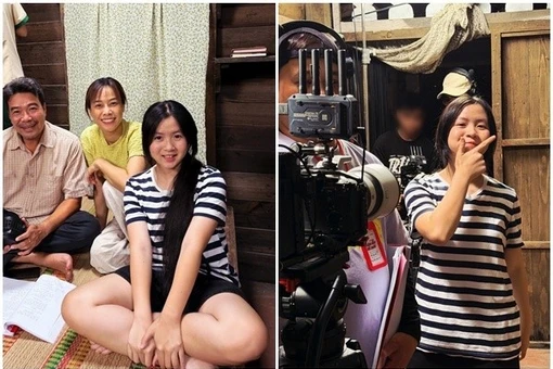 Con gái màn ảnh của Trấn Thành miệt mài đóng phim đầu năm