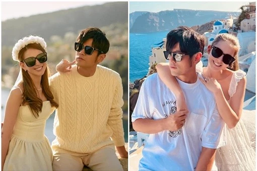 ‘Ông hoàng nhạc pop’ Châu Kiệt Luân hạnh phúc bên vợ lai Tây