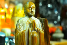 Mãn nhãn pho tượng làm từ gỗ hóa ngọc siêu hiếm