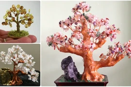Hoa mắt bonsai bằng đá quý tuyệt đẹp