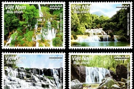 Tận mục dòng thác nổi tiếng Tây Bắc vừa được in hình lên tem Việt Nam