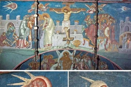 Ngỡ ngàng sự xuất hiện của UFO trong hàng loạt bức tranh cổ