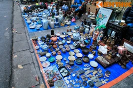 Thưởng ngoạn chợ đồ cổ chỉ họp vào cuối năm ở Hà Nội
