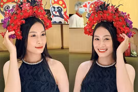 Đu trend “cài hoa lên tóc”, hot girl tuyển nữ Việt Nam xinh “ngây ngất“