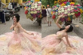 “Đu trend” chụp ảnh mùa thu Hà Nội, Nàng Mơ bị đánh giá lạc quẻ