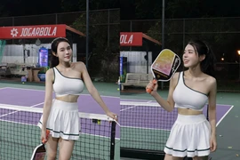 Hot girl phòng gym Nam Định cuối cùng cũng đu trend tại sân pickleball