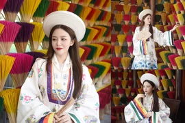 Ái nữ nhà đại gia nhựa Tân Hiệp Hưng diện áo Nhật Bình cực đẹp