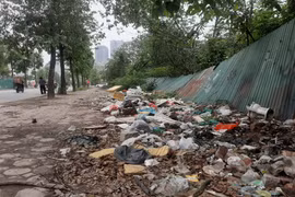 Hà Nội: Nhiều tuyến phố ở quận Hà Đông ngập ngụa rác thải