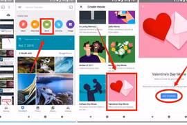 Cách dùng Google Photos tạo phim kỷ niệm ngày Valentine của bạn