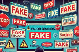 Cẩn trọng chiêu giả mạo thương hiệu nổi tiếng, lừa tiền dịp Tết