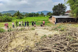 Tận mục hiện tượng lạ ở Phú Yên: Bùn phun trào, nhiều vết nứt rộng 