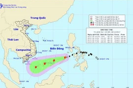 Bão số 15 mạnh cấp 10 đang di chuyển hướng nào?