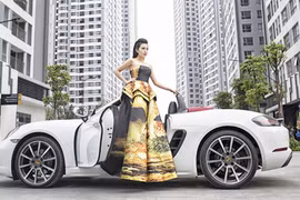 Hotgirl Việt “đọ dáng” Porsche 718 Boxster giá 3,5 tỷ