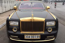 Nhìn lại loạt xe Rolls-Royce mạ vàng “biển khủng” tại VN
