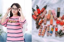 "Gia tài" son môi của nữ sinh 14 tuổi Long An gây choáng