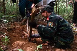 Gia chủ phát hiện 3 quả bom trong vườn nhà khi làm vườn
