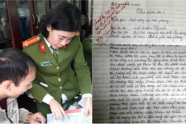 Xúc động lá thư gửi nữ cảnh sát hộ tịch