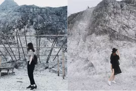 Giới trẻ thích thú với “núi tuyết trời Âu” ngay gần Hà Nội 