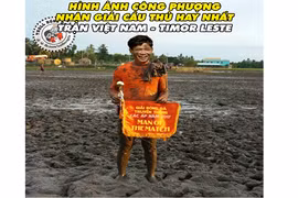 Ảnh chế bóng đá: Công Phượng tỏa sáng ở "sân ruộng" Thống Nhất