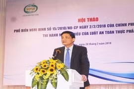 Cục An toàn thực phẩm mở hội thảo phổ biến Nghị định 15/NĐ-CP 