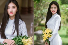 Nữ sinh 10X Đồng Nai khoe sắc bên áo dài trắng 