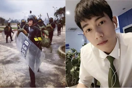 Ngoại hình tựa "nam thần" của chàng hot boy cảnh sát Huế