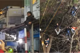 Thanh niên đùa giỡn với tử thần ngày đầu năm mới 2018