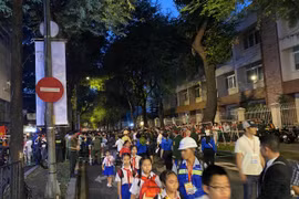 Người dân xếp hàng từ 3h chờ xem tổng duyệt diễu binh 30/4