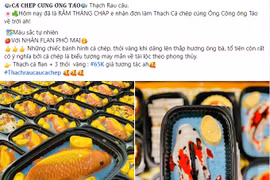 Trào lưu dùng thạch cá chép cho mâm cúng ông Công ông Táo