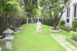 Chốn đi về của ca sĩ Hồ Quỳnh Hương là căn biệt thự rộng khoảng 600m2 