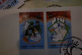 Ngắm bộ tem đặc biệt 'Chung tay phòng, chống Covid-19'