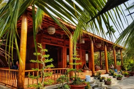 Bên trong căn nhà làm từ 4.000 cây dừa của đại gia miền Tây