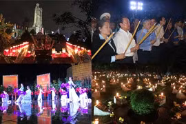 Hơn 50 nghìn ngọn nến lung linh trong đêm tri ân anh hùng, liệt sĩ