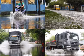 Công nhân nghỉ làm, công ty đóng cửa vì nước tấn công KCN