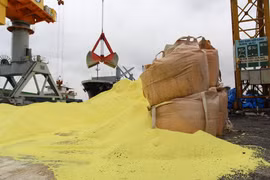 Xử lý thế nào với “núi” lưu huỳnh cảng Hoàng Diệu?