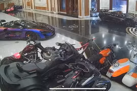 Cận cảnh garage vắng bóng siêu xe của đại gia Hoàng Kim Khánh 