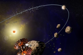 Hình ảnh nguyệt thực toàn phần chụp từ khoảng cách 100 triệu km