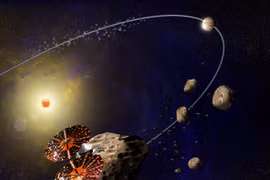 Hình ảnh nguyệt thực toàn phần chụp từ khoảng cách 100 triệu km