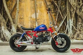 “Xế khỉ” Honda Monkey bánh béo cực khủng tại Hà Nội