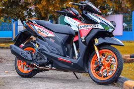 Dân chơi Sài Gòn độ Honda Vario phong cách xe đua