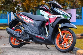 Dân chơi Sài Gòn độ Honda Vario phong cách xe đua