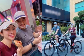 Sao Việt khoe dáng nóng bỏng cùng xe đạp