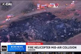 Mỹ: Trực thăng cứu hỏa đâm nhau trên không, 3 người tử vong