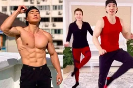 Trai đẹp 6 múi “nổi như cồn” nhờ dạy thể dục giữa phong tỏa
