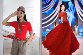 Nữ tiếp viên hàng không thi hoa hậu sở hữu gu thời trang thanh lịch