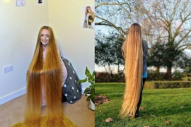 Bí quyết chăm sóc mái tóc dài 1m6 của gái xinh Ba Lan