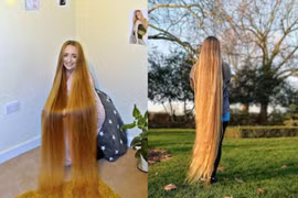 Bí quyết chăm sóc mái tóc dài 1m6 của gái xinh Ba Lan